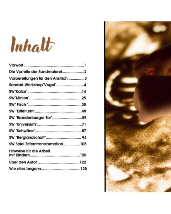 Sandmalerei. Originelle Ideen Schritt für Schritt