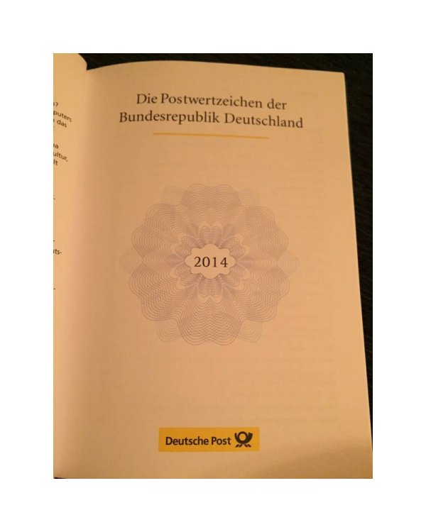Postwertzeichen Jahrbuch 2014