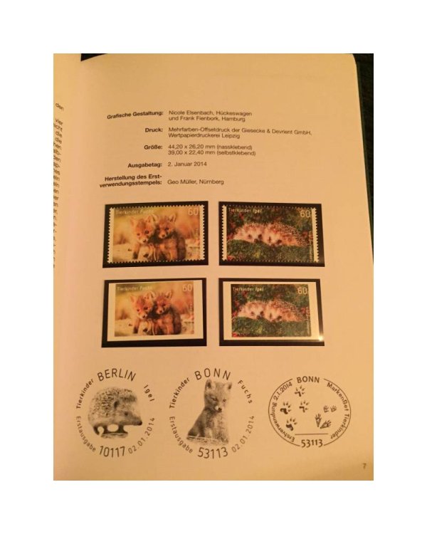Postwertzeichen Jahrbuch 2014