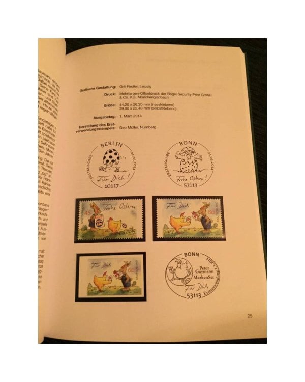 Postwertzeichen Jahrbuch 2014