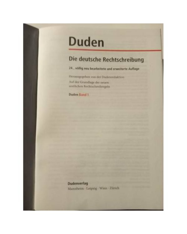 Дополнительное изображение книги «Duden. Die deutsche Rechtschreibung»
