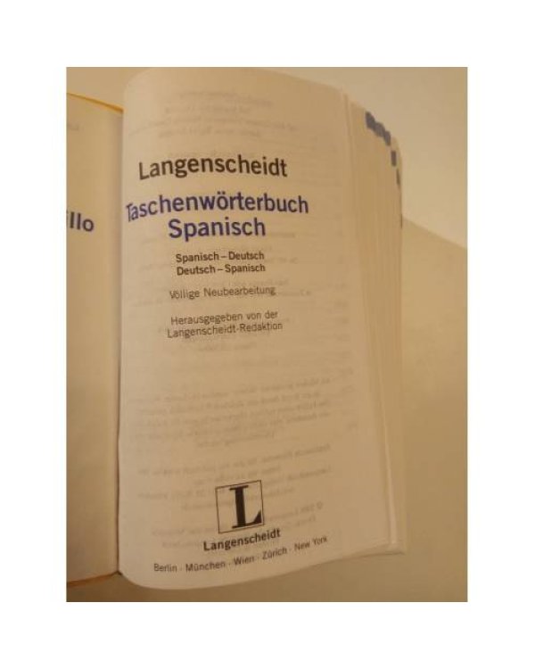 Дополнительное изображение книги «Langenscheidt. Taschenwörterbuch. Spanisch»