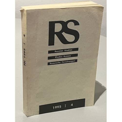 Russian Studies. Ежеквартальник русской филологии и культуры. 1995 (1), № 4 