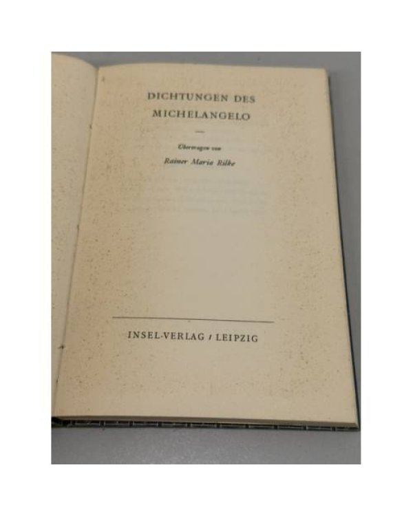 Дополнительное изображение книги «Dichtungen des Michelangelo»