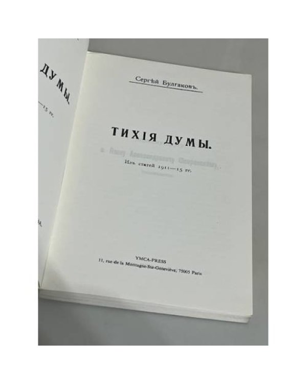 Тихие думы
