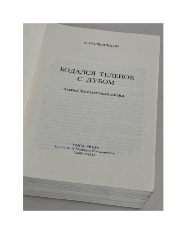 Бодался теленок с дубом. Очерки литературной жизни