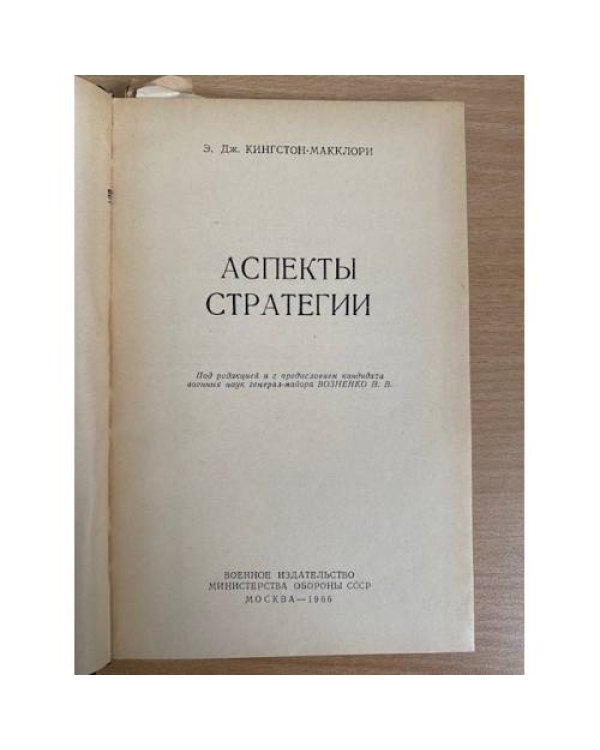 Аспекты стратегии