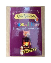 Рыжий кот в темной комнате