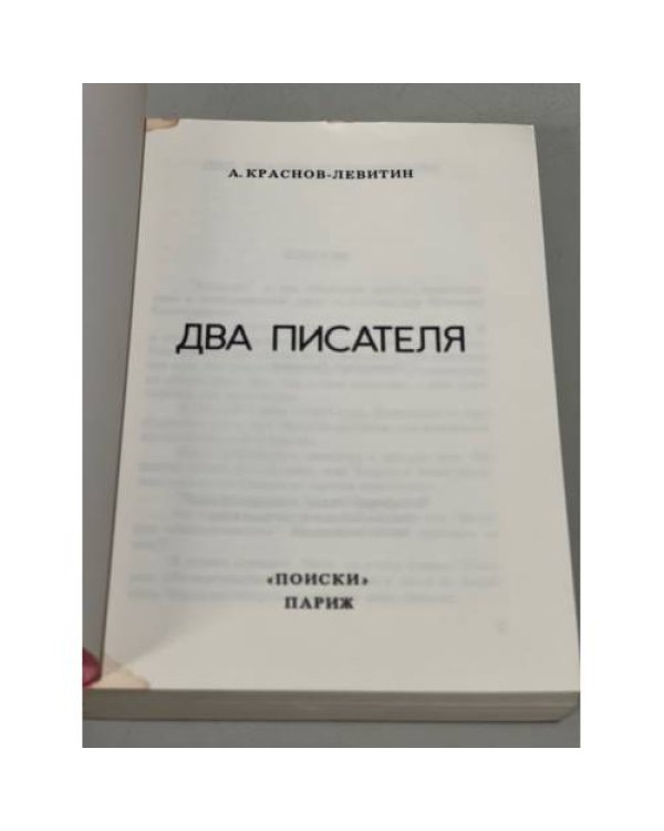 Дополнительное изображение книги «Два писателя»
