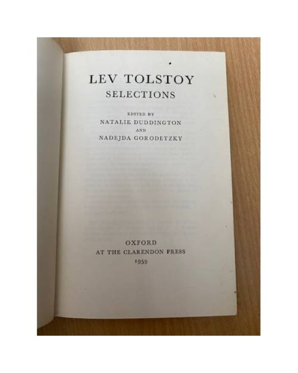 Lev Tolstoy: selections / Лев Толстой: избранное