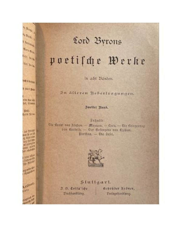 Lord Byrons poetische Werke in acht Bänden. In älteren Übertragungen (7 bände)