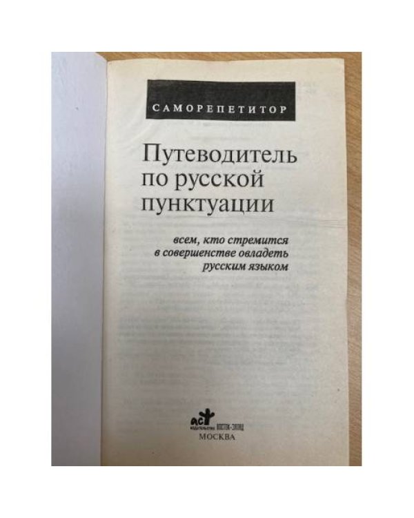 Путеводитель по русской пунктуации. Саморепетитор