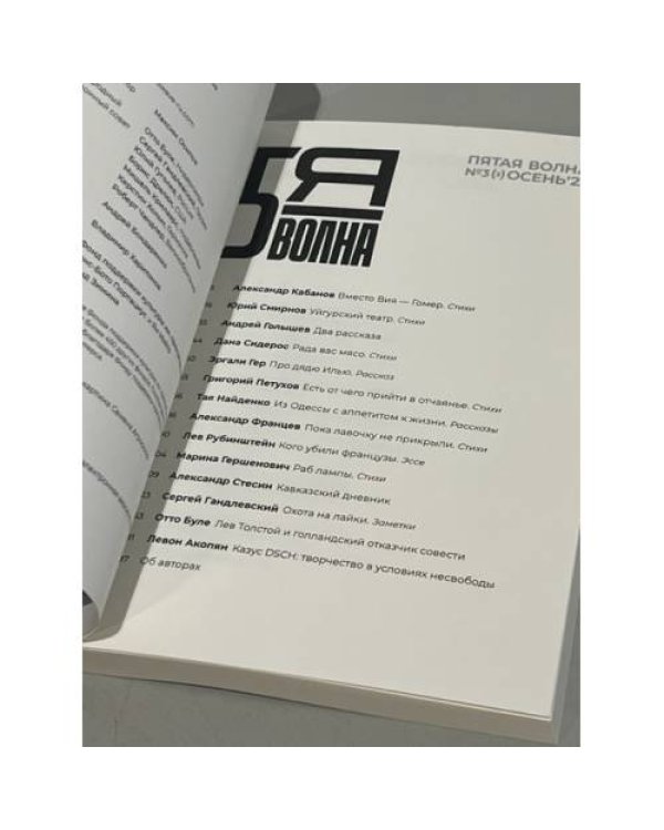 Независимый литературный журнал "Пятая волна" № 3 Осень 2023