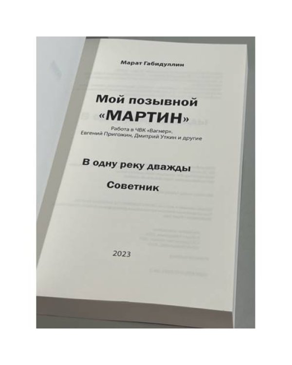 Мой позывной «МАРТИН». В одну реку дважды. Советник