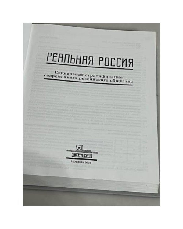 Реальная Россия: Социальная стратификация современного российского общества