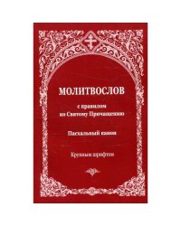 Молитвослов с правилом ко Святому Причащению. Пасхальный канон. Крупным шрифтом