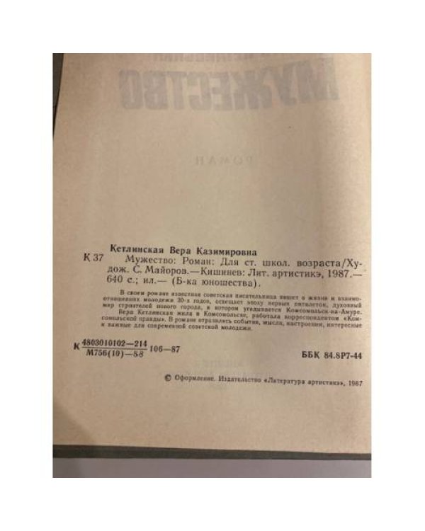 Дополнительное изображение книги «Мужество»