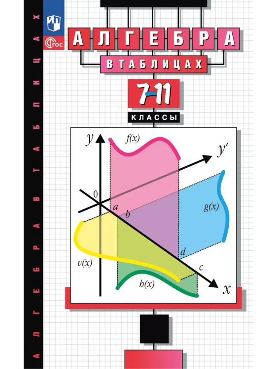 Обложка книги «Алгебра в таблицах. 7-11 кл. Справ. пособие (Звавич). 2023», ISBN 9785091160291