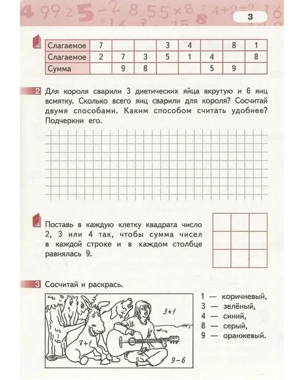 Дополнительное изображение книги «Математика. 1 кл. Рабочая тетрадь в 4-х ч, КОМПЛЕКТ Гейдман»