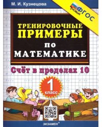 5000. Тренировочные примеры по математике. 1 кл. Счет в пр10