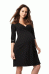 La Bebe™ Nursing Art. 38397 Black Cotton невероятно комфортное платье/халатик для будущих и кормящих