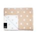 La bebe™ Lamb wool Art.76387 Beige dots Детское шерстяное одеяло/плед из шерсти (New Zealand wool), 70х100 см