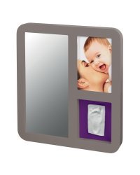 Baby Art Mirror Print 34120087 Frame Modern - TAUPE &amp; LIME/PLUM Рамочка с отпечатком