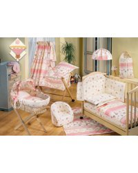 Italbaby - комплект детского постельного белья, розовый, 4/1