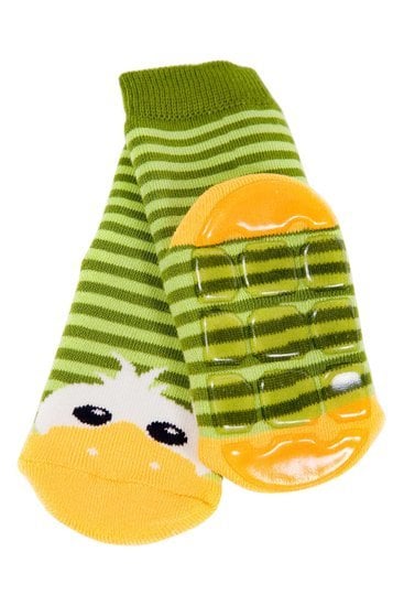 Weri SPEZIALS 22001/2010 Duck Детские носки с ABS (neslīpas) зеленый