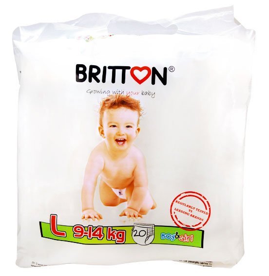 Britton Pants L Art.B2211 Подгузники [Трусики] 9-14kg (20шт.)