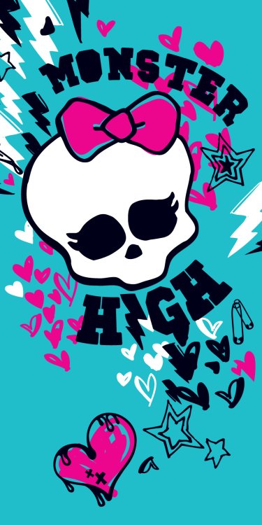 Faro Tekstylia Beach Towel Monster High Детский хлопковое полотенце 100% хлопок 70х140cm