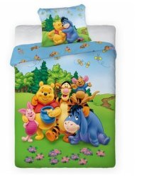 Faro Tekstylia Disney Bedding Winnie Pooh Хлопковое постельное белье 160x200см