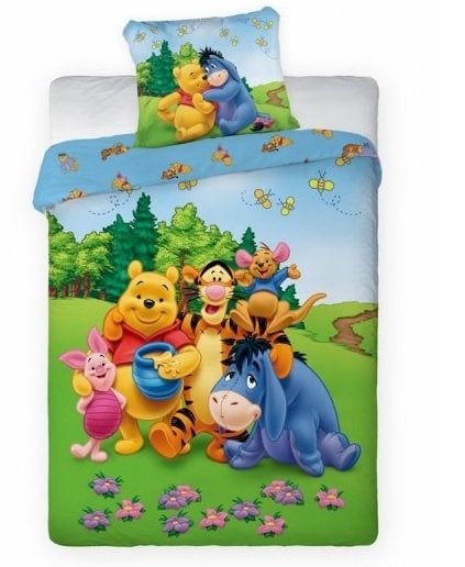 Faro Tekstylia Disney Bedding Winnie Pooh Хлопковое постельное белье 160x200см