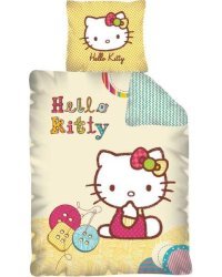 Capri Диснея Постельные принадлежности Hello Kitty хлопок постельного белья 160x200