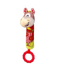 BabyOno Art. 1355 Игрушка-пищалка прорезывателем для зубов 'Ослик'