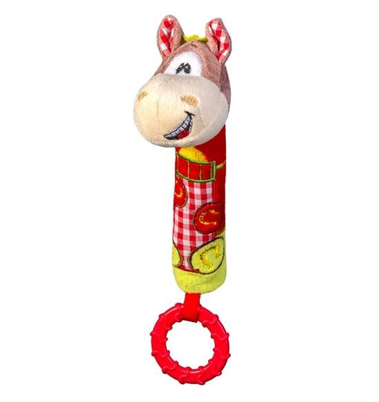 BabyOno Art. 1355 Игрушка-пищалка прорезывателем для зубов 'Ослик'