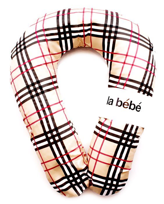 La Bebe™ Snug Cotton Nursing Maternity Pillow Art.67342 London Подкова для сна / кормления малыша 20x70 cm