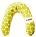 La Bebe™ Rich Maternity Pillow Art.78698 White&amp;Green dots Подковка для сна, кормления малыша 30x104 cm