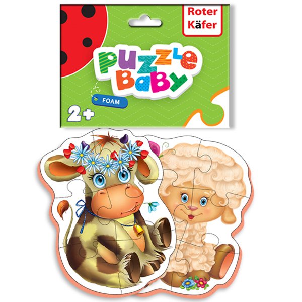 Обложка книги «Roter Käfer Baby Puzzle Art.RK1101-01 Детские пазлы Домашние любимцы (Vladi Toys)»