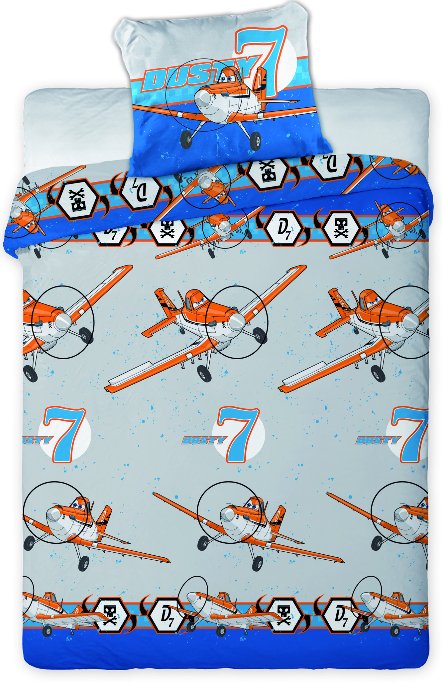 Faro Tekstylia Disney Bedding Planes Фланелевое постельное белье 160x200см