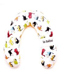 La Bebe™ Snug Cotton Nursing Maternity Pillow Art.81018 Cats Подкова для сна/кормления малыша 20x70см