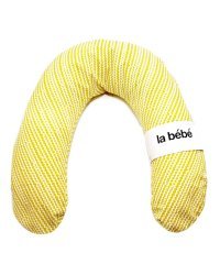 La Bebe™ Rich Cotton Nursing Maternity Pillow Art.15816 Yellow Zigzag Подкова для сна, кормления малыша 30x104 cm