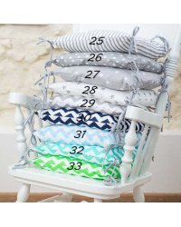 La bebe™ Pillow Art.81139 Подушка из хлопка на завязках (защитный борт для малыша)
