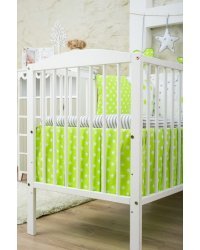 La bebe™ Art.81154 Хлопковый декоративный волан с оборкой на кроватку