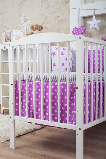 Обложка книги «La bebe™ Art.81161 Хлопковый декоративный волан с оборкой на кроватку»