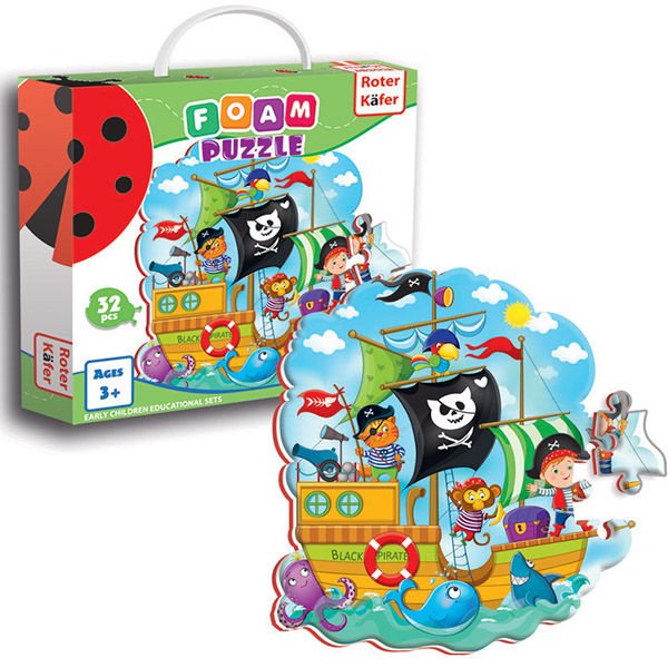 Обложка книги «Roter Käfer RK1202-04 Мягкие пазлы Пираты (Vladi Toys)»