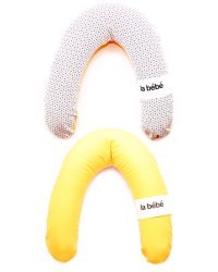 La Bebe™ Rich Maternity Pillow Art.81678 Lemon Подковка для сна, кормления малыша 30x104 cm