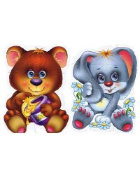 Roter Käfer Baby Puzzle Art.RK1101-04 Детский мягкий 3D пазл - Лесные жители (Vladi Toys)