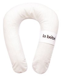 La Bebe™ Snug Cotton Nursing Maternity Pillow Art.17936 Light Stripes Подкова для сна/кормления малыша, 20x70 см