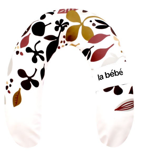 La Bebe™ Rich Cotton Nursing Maternity Pillow Art.12713 Nature Deco Подкова для сна, кормления малыша 30x104 cm